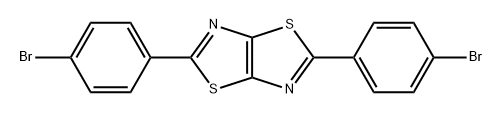 2,5-双(4-溴苯基)噻唑并[5,4-D]噻唑 结构式