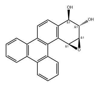 benzo(g)chrysene-11,12-dihydrodiol-13,14-epoxide 结构式