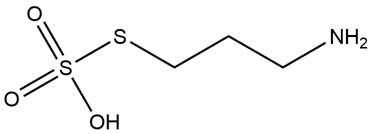 S-(3-aminopropyl)thiosulfuric acid ester 结构式