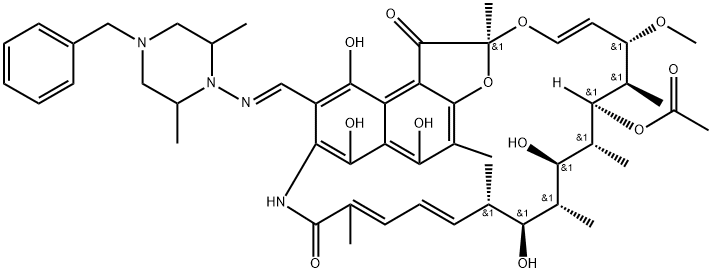 Dimethylbenzyldemethylrifampicin 结构式