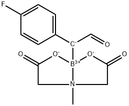 4-Fluorophenyl-alpha-MIDA-boryl aldehyde 95% (HPLC) 结构式