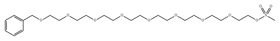 Benzyl-PEG8-MS 结构式