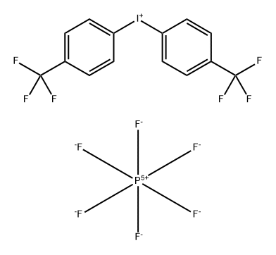 二(4-三氟甲基苯基)六氟磷酸碘98.00% 结构式