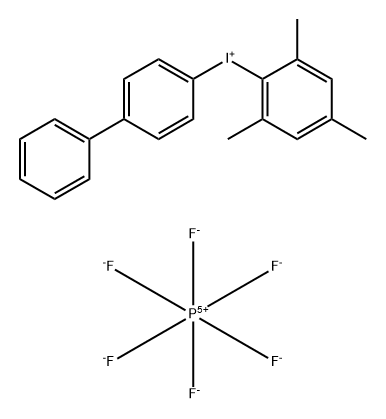 Iodonium, [1,1'-biphenyl]-4-yl(2,4,6-trimethylphenyl)-, hexafluorophosphate(1-) (1:1) 结构式