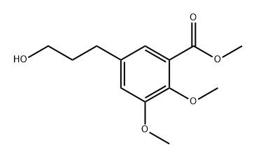 methyl 5-(3-hydroxypropyl)-2,3-dimethoxybenzoate 结构式