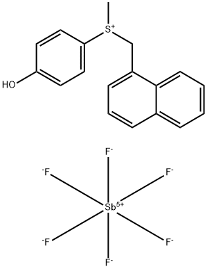(4-羟基苯基)(甲基)(萘-1-基甲基)锍六氟锑酸盐 结构式