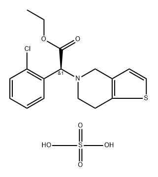 氯吡格雷硫酸乙酯 结构式