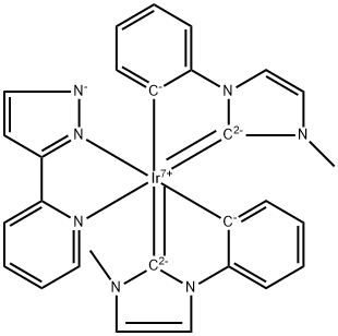 (PMI)2IR(PYPZ) 结构式