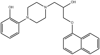 O-DESMETHYLNAFTOPIDIL 结构式
