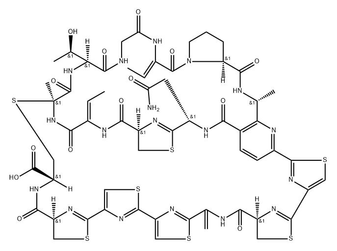 环噻唑霉素 结构式