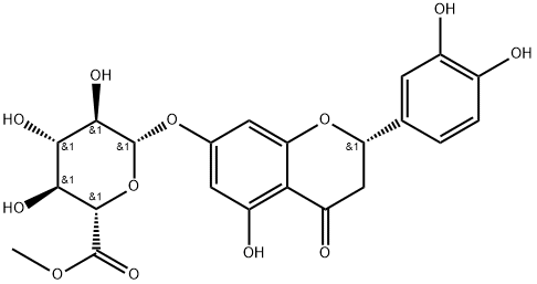 Eriodictyol 7-O-methylglucuronide 结构式