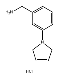 [3-(2,5-Dihydro-1H-pyrrol-1-yl)phenyl]methanamine hydrochloride 结构式