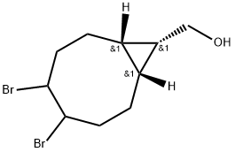 REL-((1R,8S,9S)-4,5-二溴双环[6.1.0]壬烷-9-基)甲醇 结构式