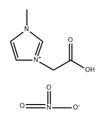 1-羧甲基-3- 甲基咪唑硝酸盐 结构式