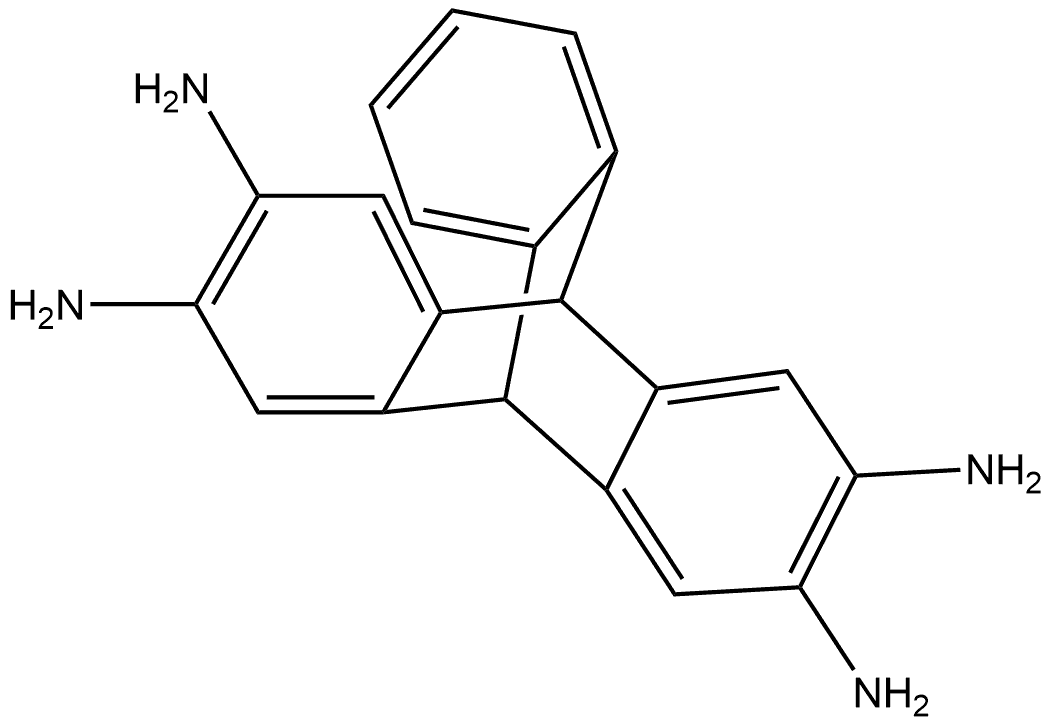 9,10-二氢-9,10-[1,2]苯并蒽-2,3,6,7-四胺 结构式