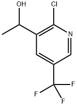 1-(2-氯-5-(三氟甲基)吡啶-3-基)乙-1-醇 结构式