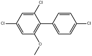 2,4,4'-Trichloro-6-methoxy-1,1'-biphenyl 结构式