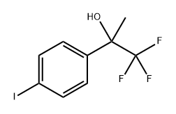 1,1,1-trifluoro-2-(4-iodophenyl)propan-2-ol 结构式