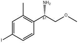 (S)-1-(4-iodo-2-methylphenyl)-2-methoxyethanamine 结构式