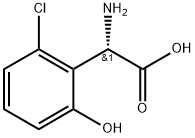 (2S)-2-amino-2-(2-chloro-6-hydroxyphenyl)acetic acid 结构式