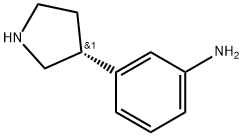 (R)-3-(Pyrrolidin-3-yl)aniline 结构式