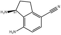 (S)-1,7-diamino-2,3-dihydro-1H-indene-4-carbonitrile 结构式