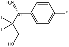 (R)-3-amino-2,2-difluoro-3-(4-fluorophenyl)propan-1-ol 结构式