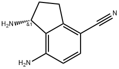 (R)-1,7-diamino-2,3-dihydro-1H-indene-4-carbonitrile 结构式