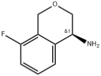 (S)-8-fluoroisochroman-4-amine 结构式