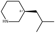 (3S)-3-(2-Methylpropyl)piperidine 结构式