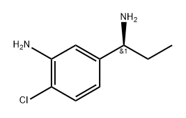 (S)-5-(1-aminopropyl)-2-chloroaniline 结构式