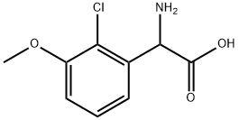 2-amino-2-(2-chloro-3-methoxyphenyl)acetic acid 结构式