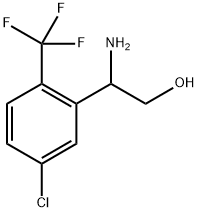 2-amino-2-[5-chloro-2-(trifluoromethyl)phenyl]ethanol 结构式