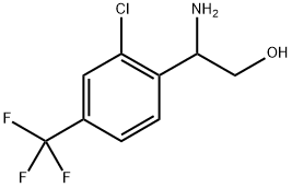 2-amino-2-[2-chloro-4-(trifluoromethyl)phenyl]ethanol 结构式