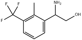 2-amino-2-[2-methyl-3-(trifluoromethyl)phenyl]ethanol 结构式