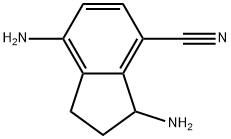 3,7-diamino-2,3-dihydro-1H-indene-4-carbonitrile 结构式