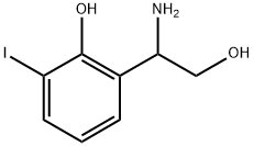 2-(1-amino-2-hydroxyethyl)-6-iodophenol 结构式