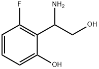 2-(1-amino-2-hydroxyethyl)-3-fluorophenol 结构式