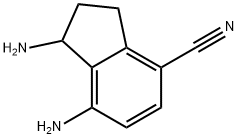 1,7-diamino-2,3-dihydro-1H-indene-4-carbonitrile 结构式