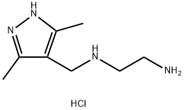 N1-((3,5-二甲基-1H-吡唑-4-基)甲基)-1,2-乙二胺三盐酸盐 结构式