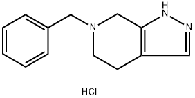 6-苄基-4,5,6,7-四氢-1H-吡唑并[3,4-C]吡啶二盐酸盐 结构式