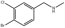 1-(4-bromo-3-chlorophenyl)-N-methylmethanamine 结构式