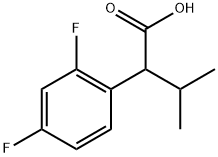 2-(2,4-二氟苯基)-3-甲基丁酸 结构式
