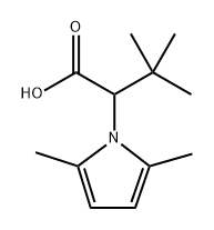 2-(2,5-二甲基-1H-吡咯-1-基)-3,3-二甲基丁酸 结构式