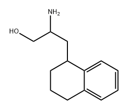 2-氨基-3-(1,2,3,4-四氢萘-1-基)丙醇 结构式