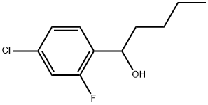 α-Butyl-4-chloro-2-fluorobenzenemethanol 结构式