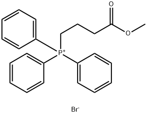 3-(甲氧基羰基)丙基]三苯基溴化鏻 结构式