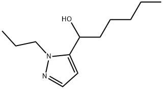 α-Pentyl-1-propyl-1H-pyrazole-5-methanol 结构式