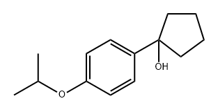 1-(4-isopropoxyphenyl)cyclopentanol 结构式