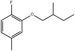 1-Fluoro-4-methyl-2-(2-methylbutoxy)benzene 结构式